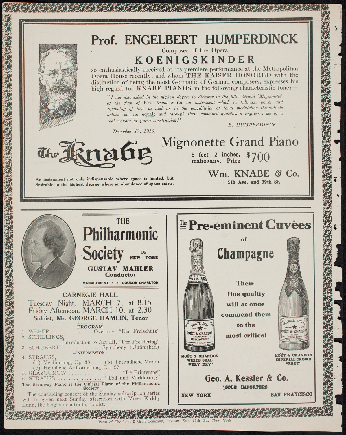 Farnsworth's Travel Talks, March 6, 1911, program page 12