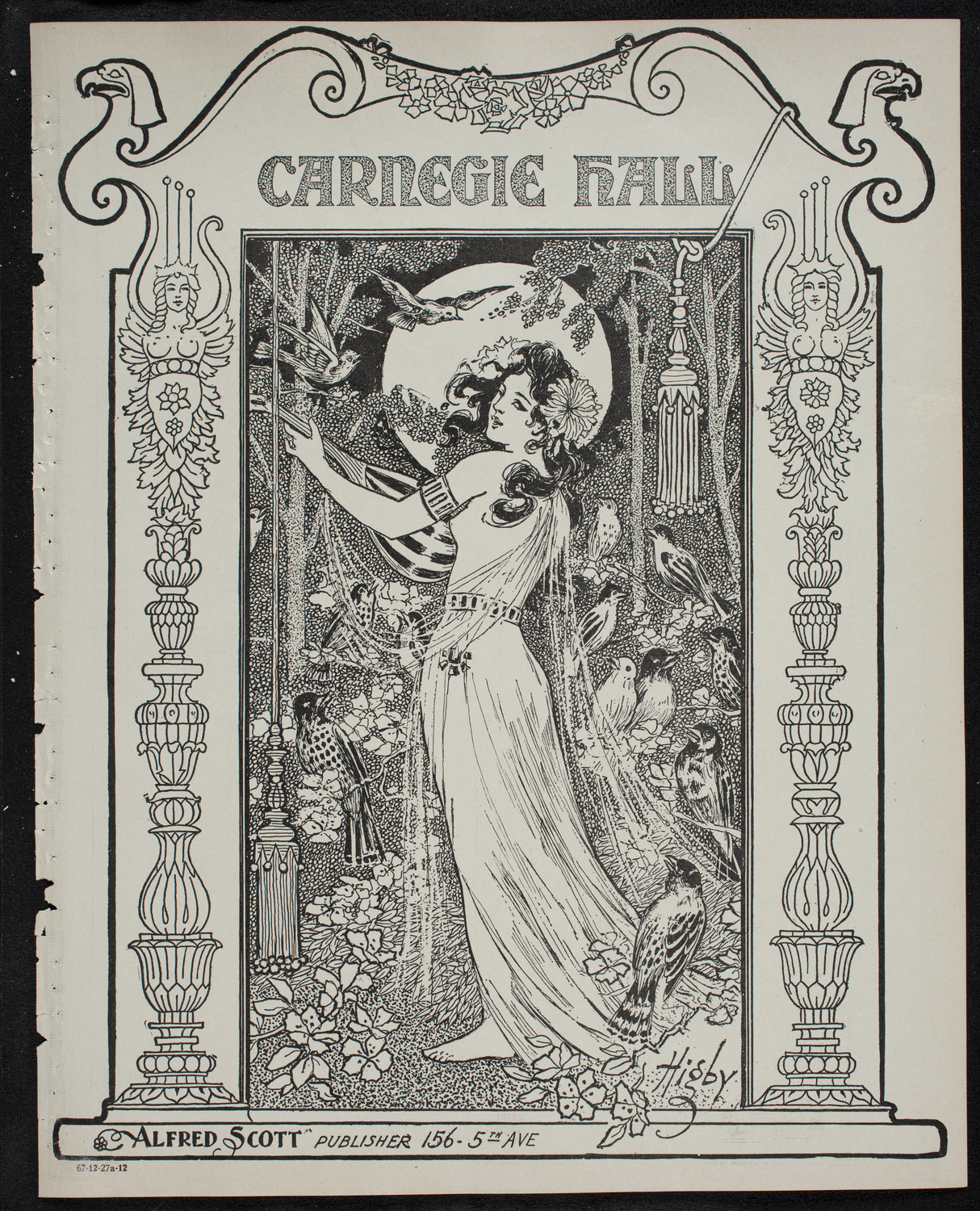 New York Philharmonic, December 27, 1912, program page 1