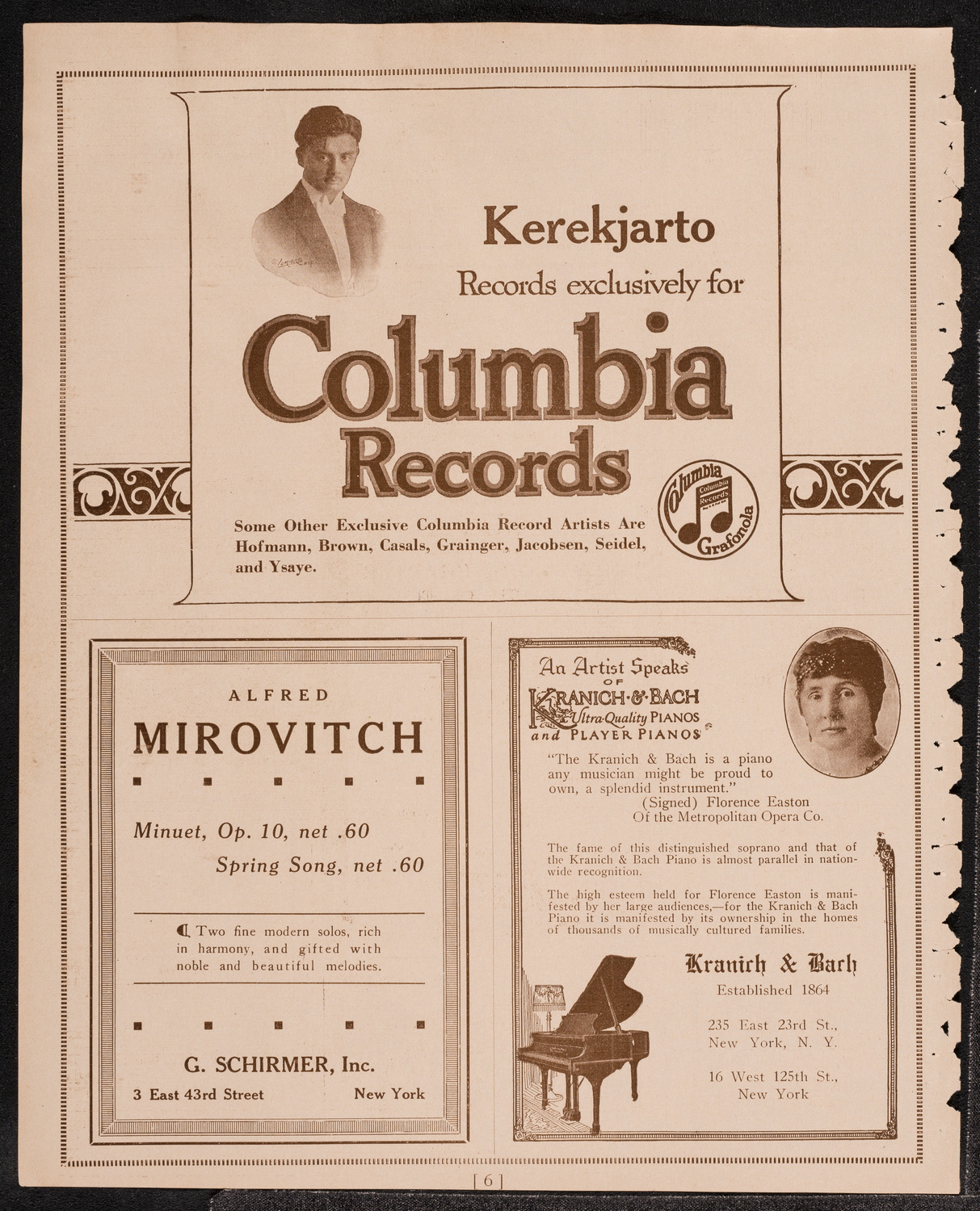 Concert and Address in Honor of Christopher Columbus, October 12, 1921, program page 6