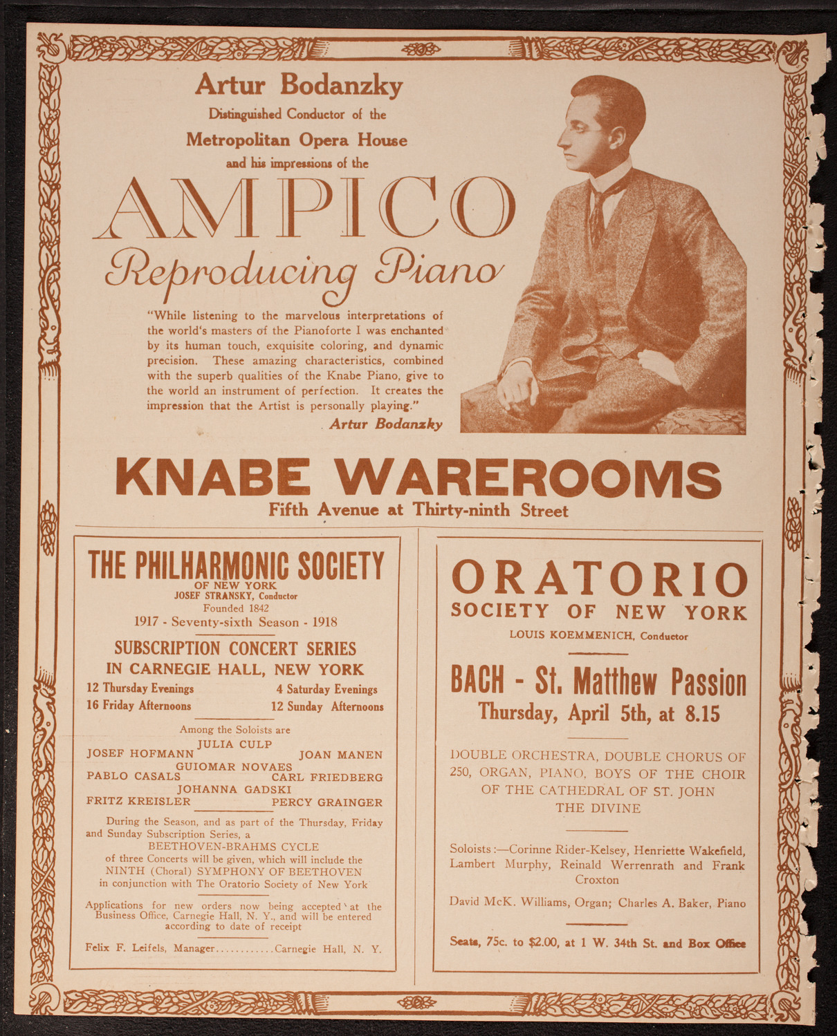 People's Symphony Concert, April 1, 1917, program page 12