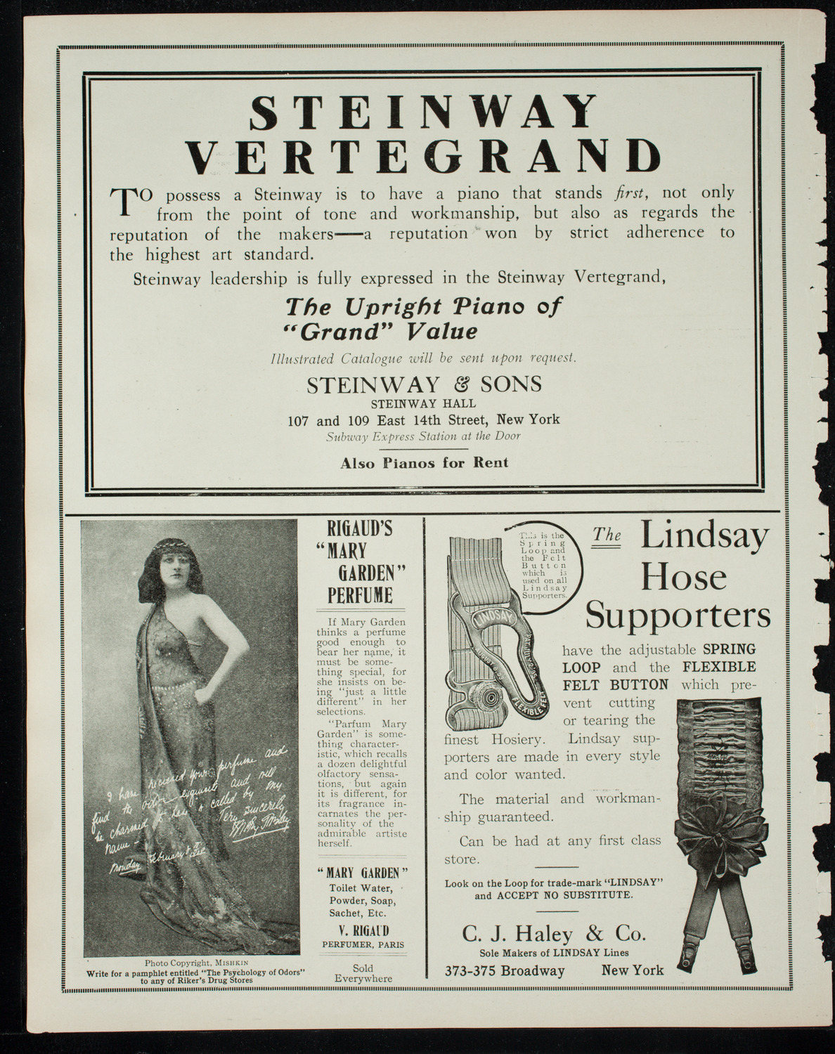 Elmendorf Lecture: London, November 13, 1910, program page 4