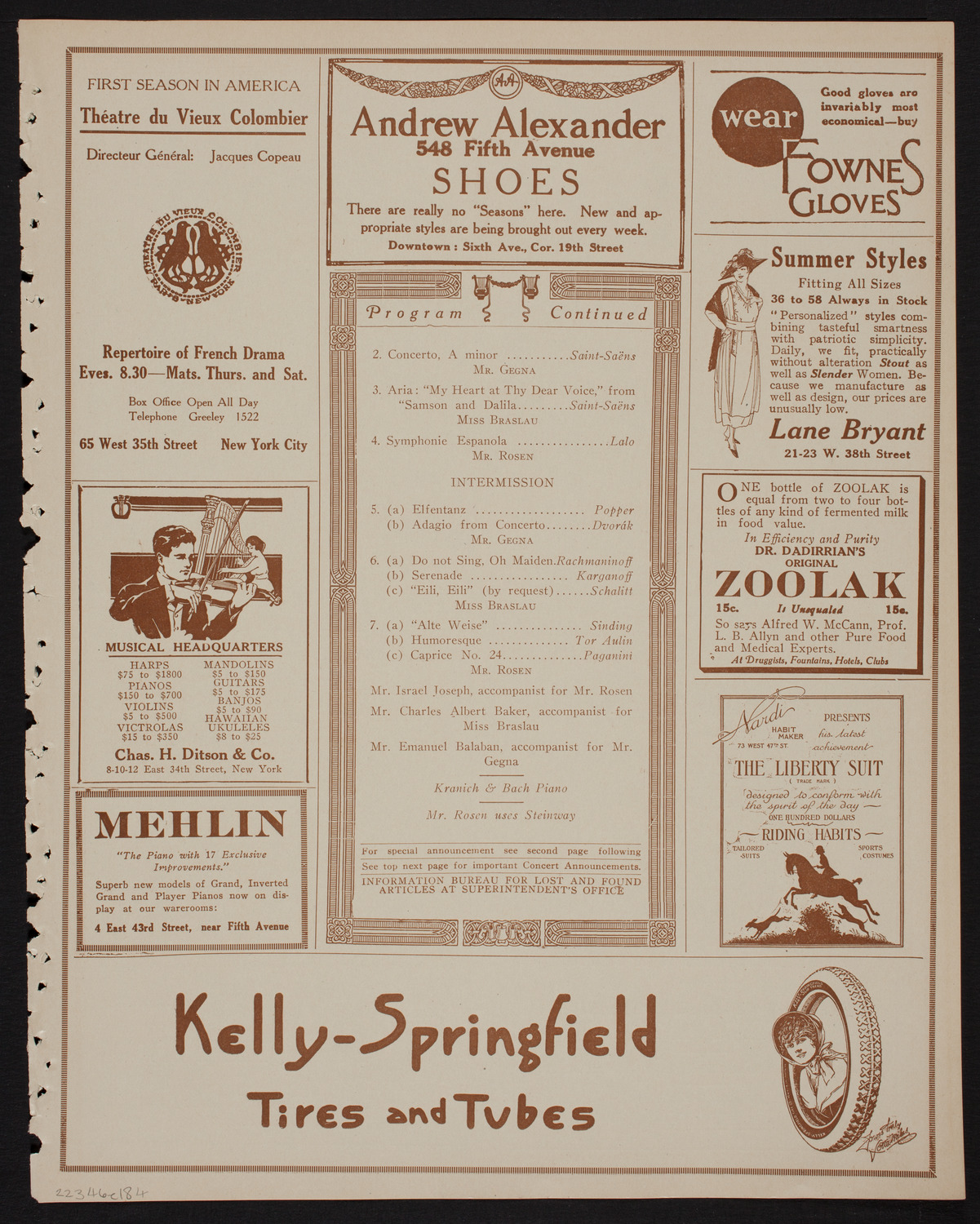 Benefit: Rand School of Social Science, April 6, 1918, program page 7