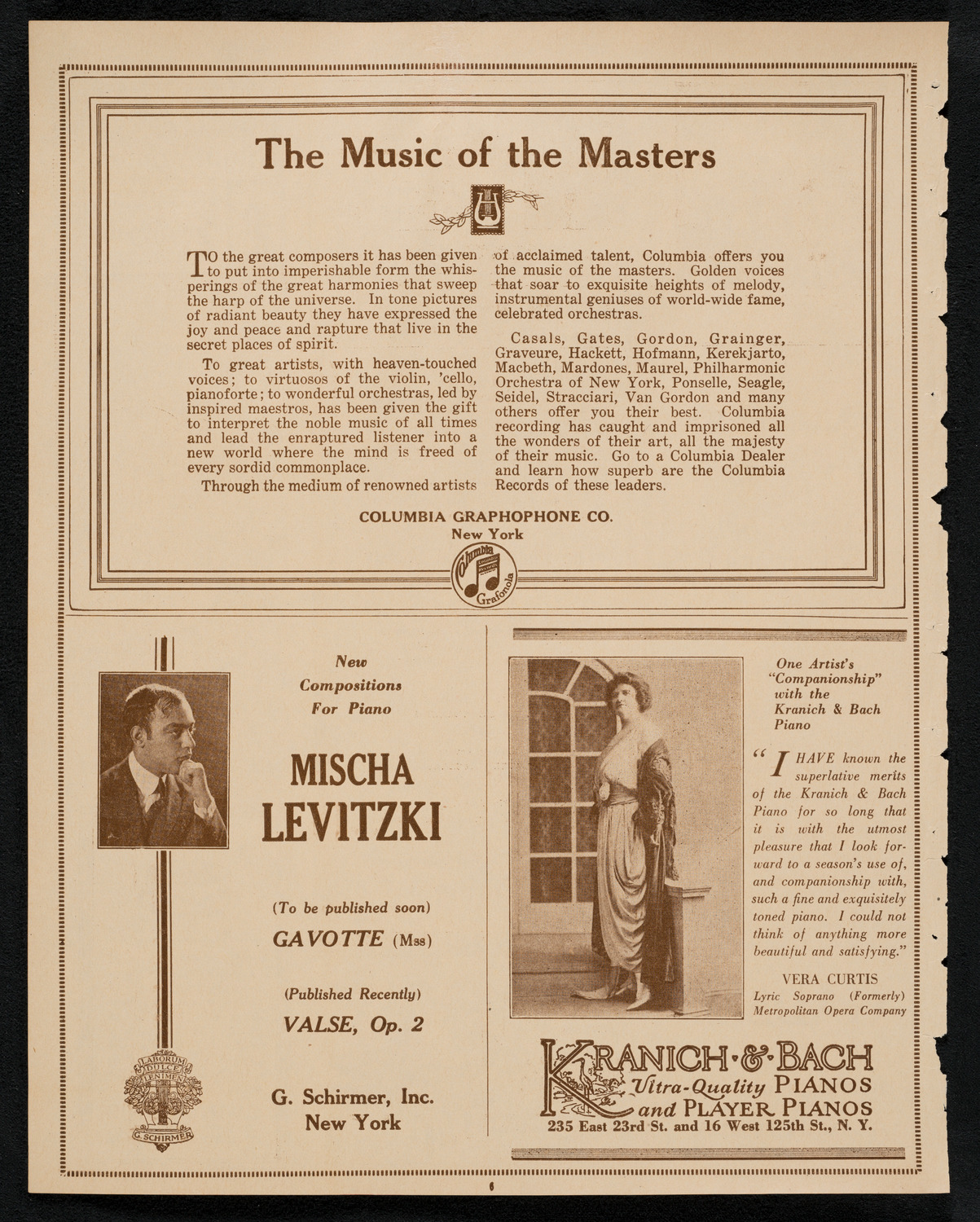 New York Philharmonic, February 8, 1923, program page 6