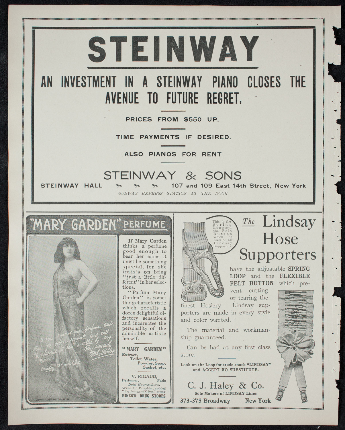 Edmond Clement, Tenor, January 18, 1911, program page 4