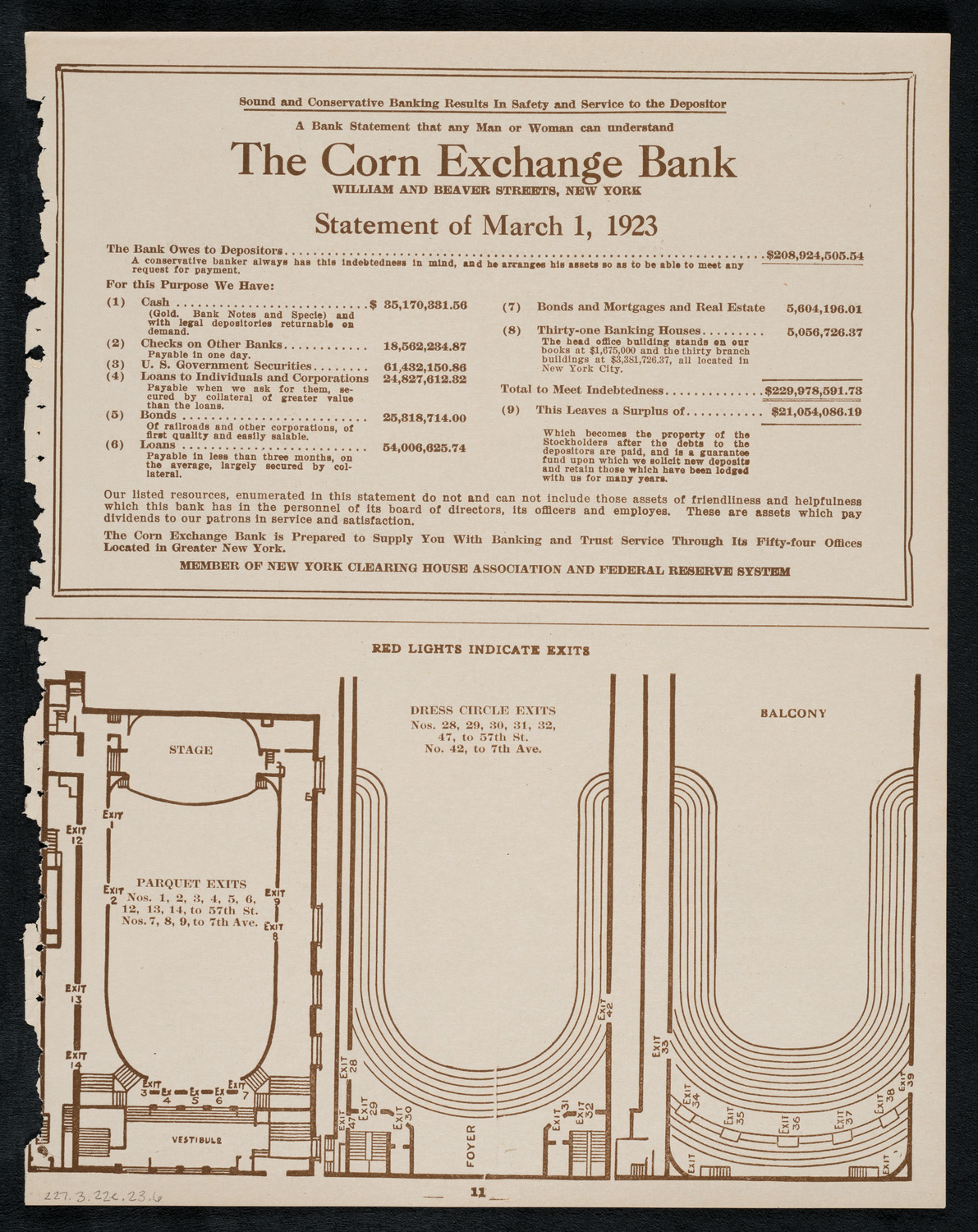 New York Philharmonic, March 22, 1923, program page 11