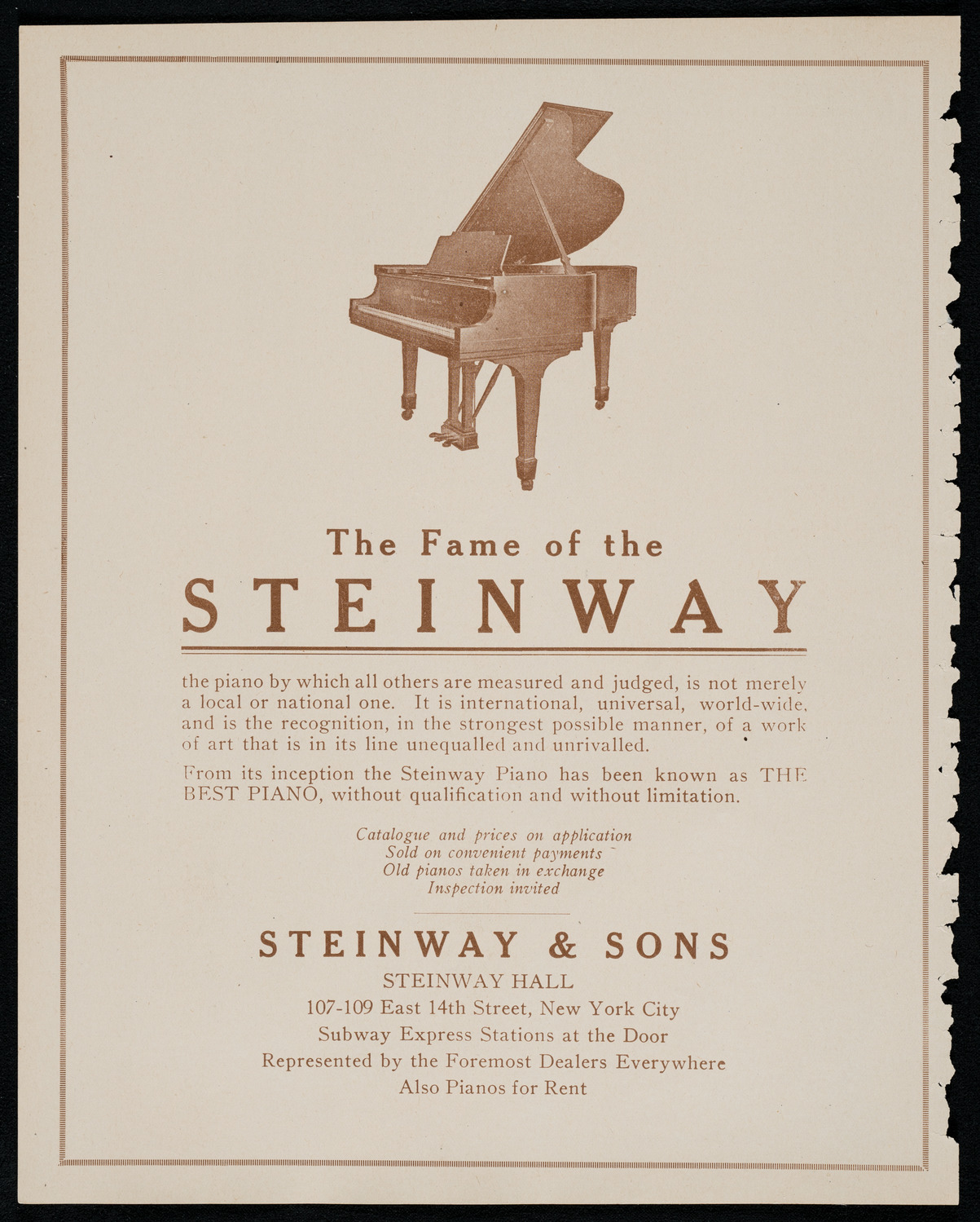 National Symphony Orchestra, November 7, 1920, program page 4