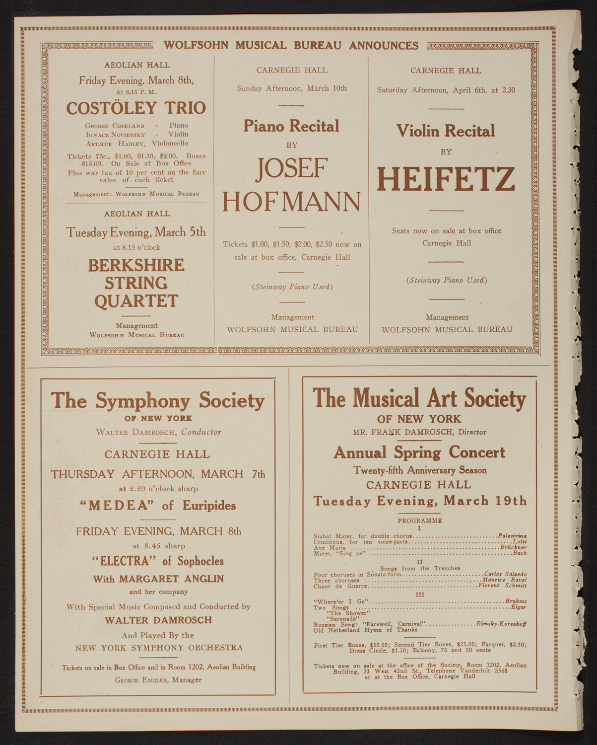 Maude Fay, Soprano, March 3, 1918, program page 8