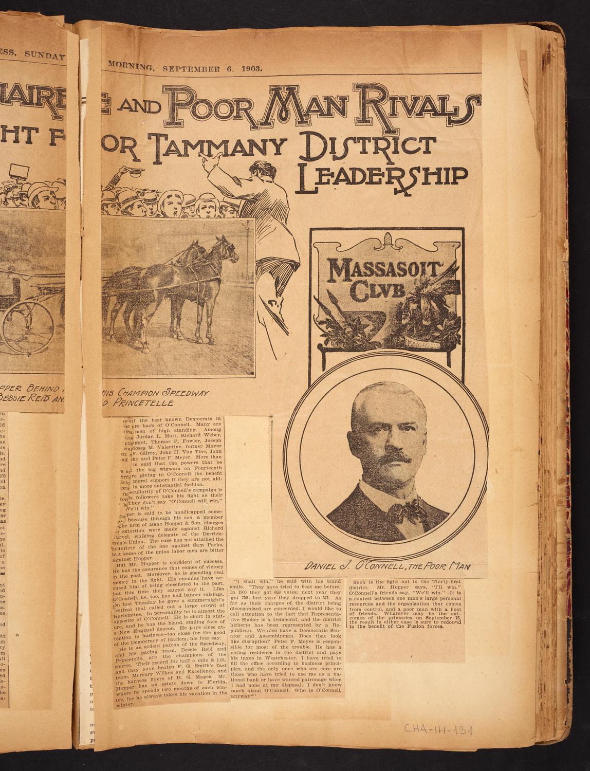 Isaac Hopper Scrapbook, page 131: 1903