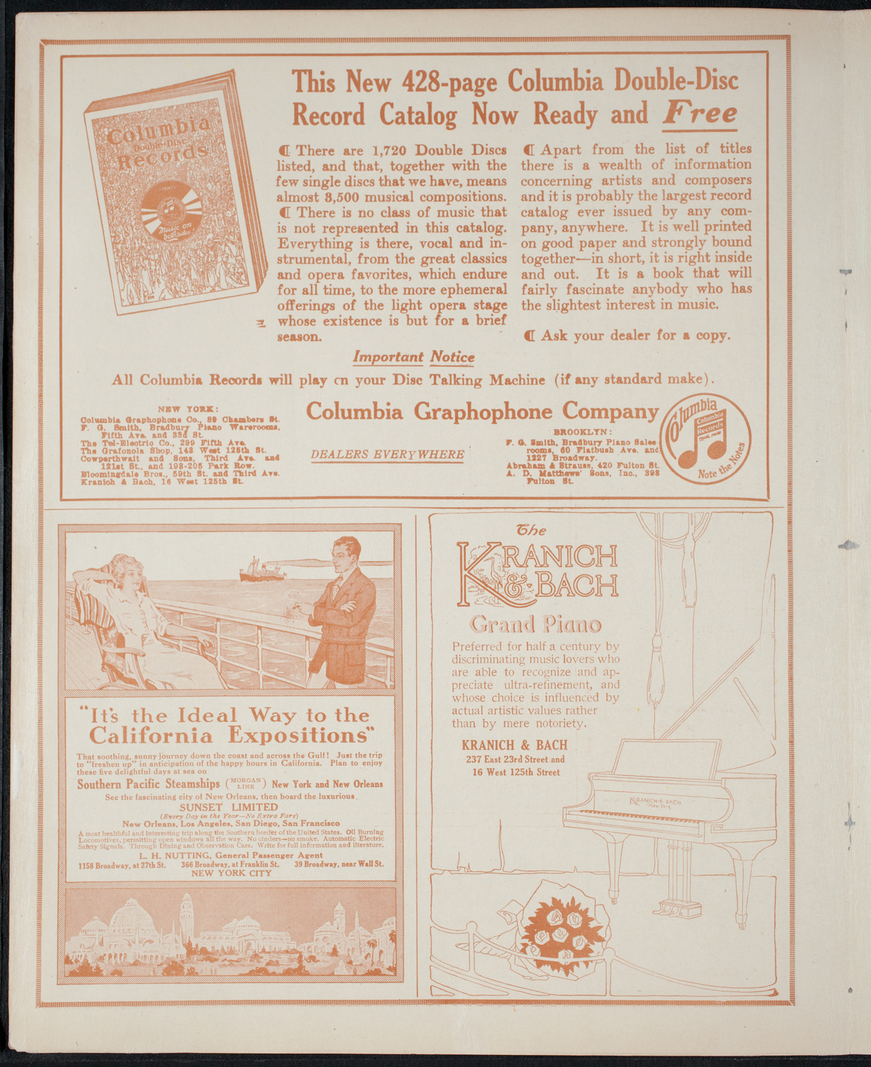 Concert of Negro Music, April 12, 1915, program page 6