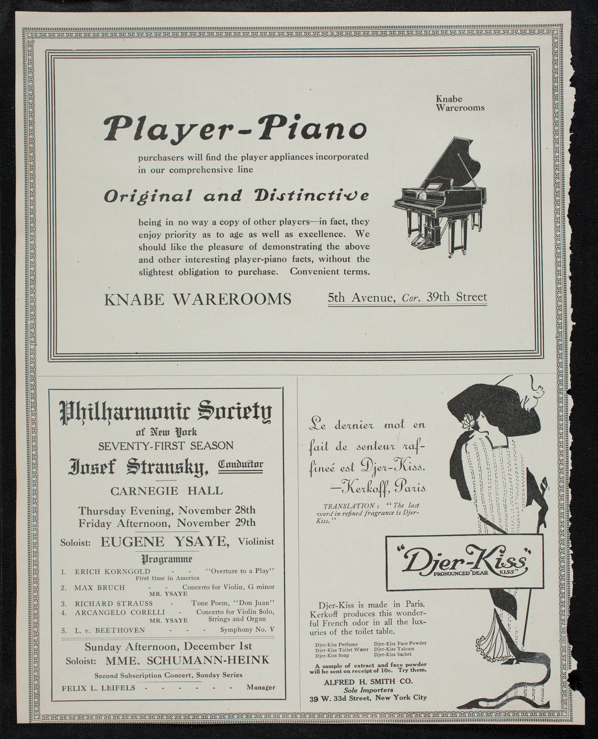 R.G. Knowles Travel Studies: China, November 25, 1912, program page 12