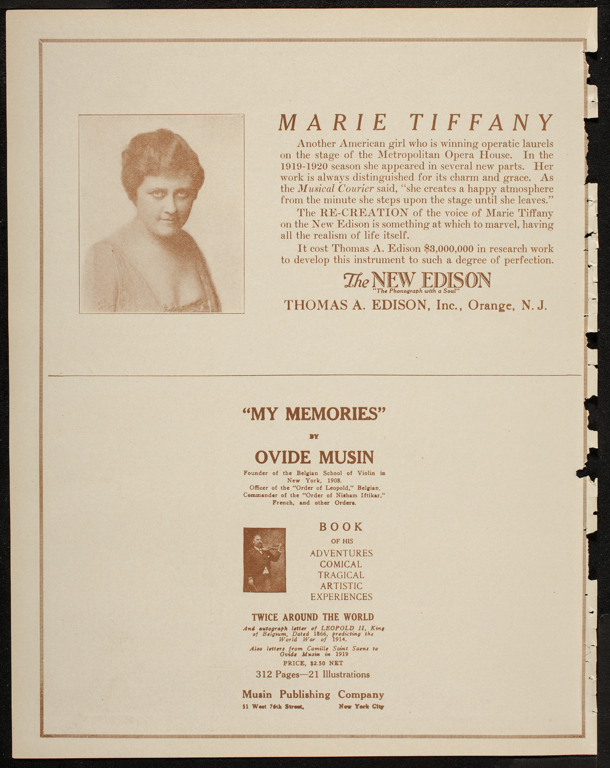 Gala Masonic Music Festival, May 22, 1920, program page 2