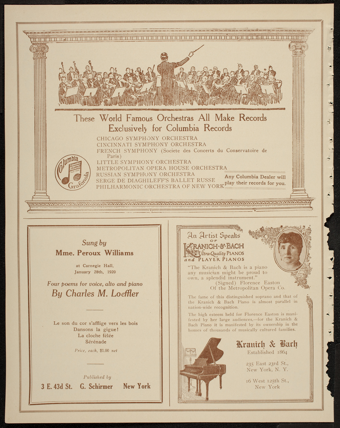 New York Symphony Orchestra, February 12, 1920, program page 6