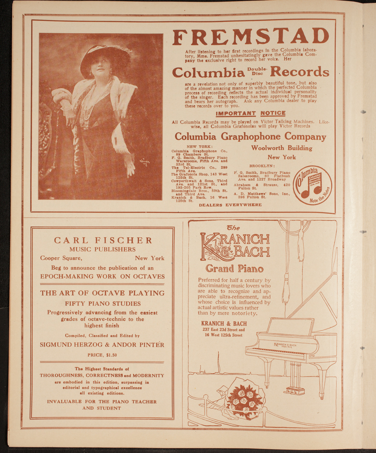 New York Philharmonic, December 18, 1914, program page 6