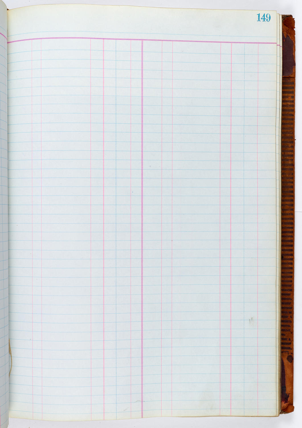 Music Hall Accounting Ledger, volume 1, page 149