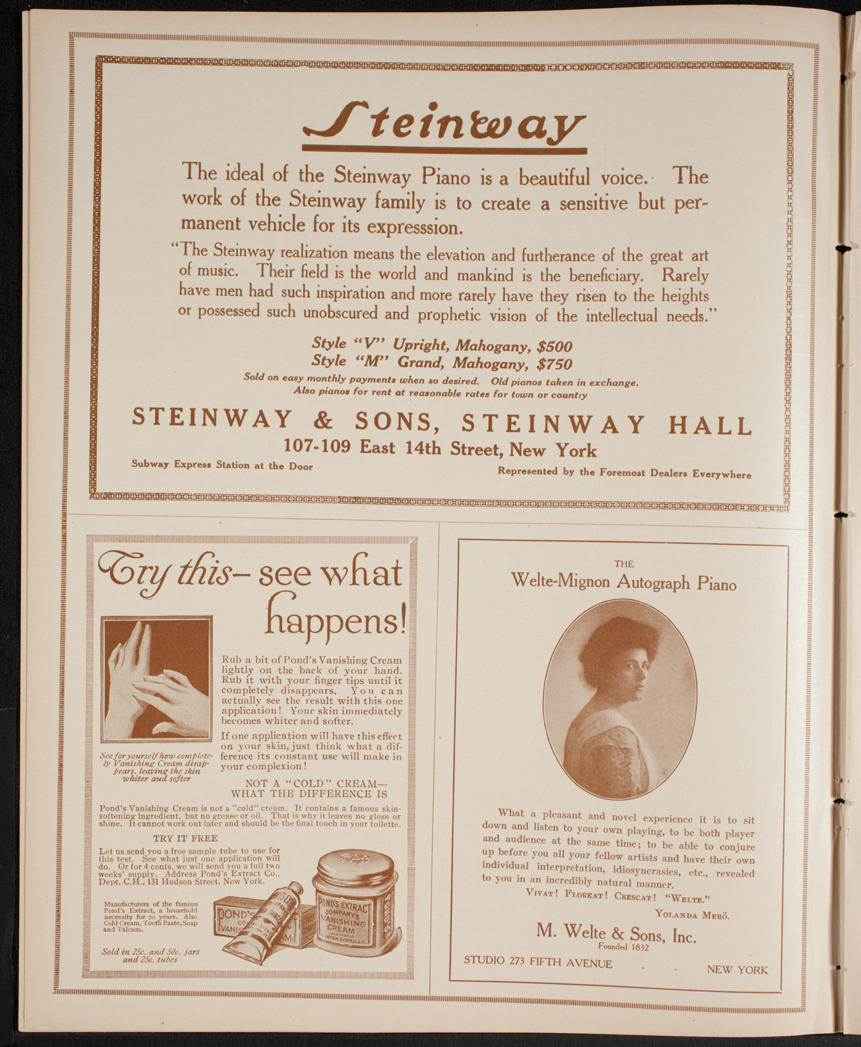 New York Philharmonic, January 23, 1916, program page 4