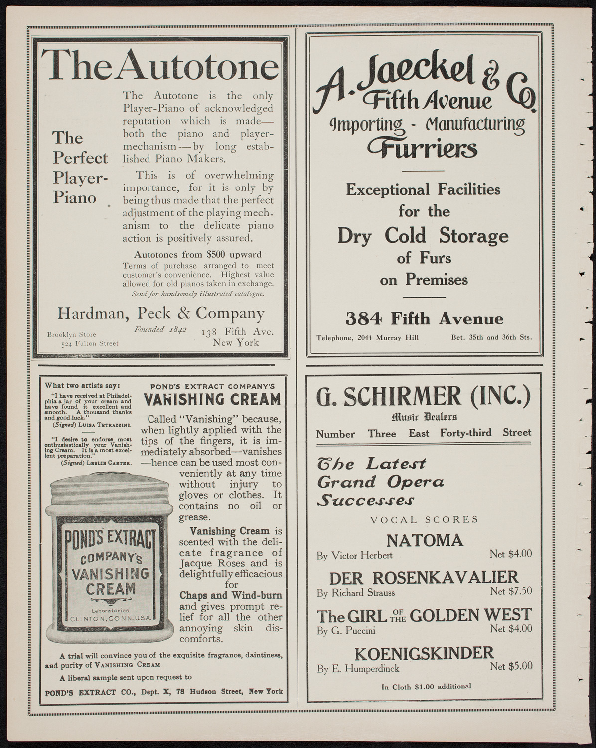 Columbia University Festival Chorus, April 4, 1911, program page 8