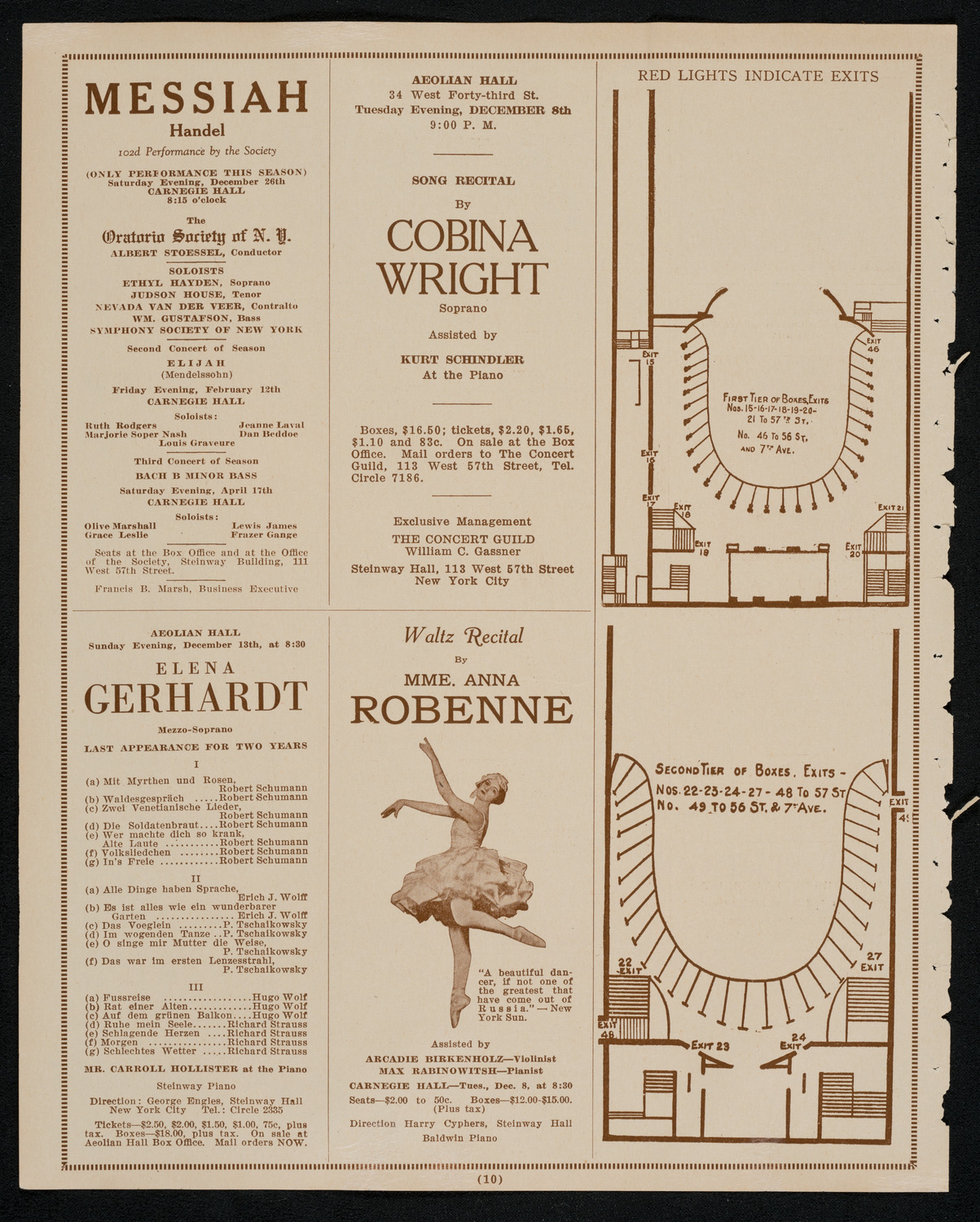 New York Symphony Orchestra, December 4, 1925, program page 10