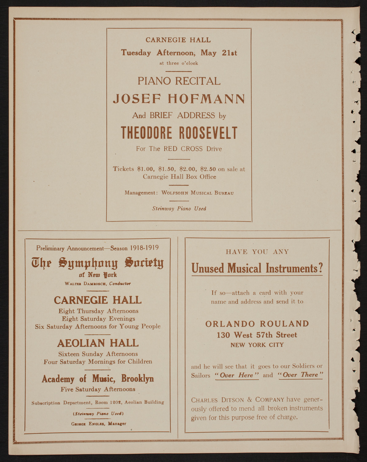 St. Mark's Methodist Episcopal Choir, May 20, 1918, program page 8