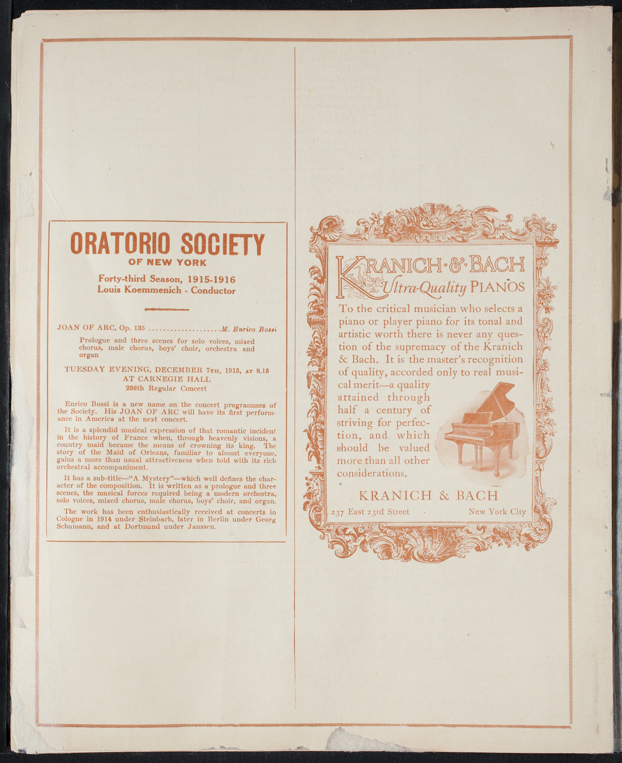 Orchestral Society of New York, June 5, 1915, program page 10