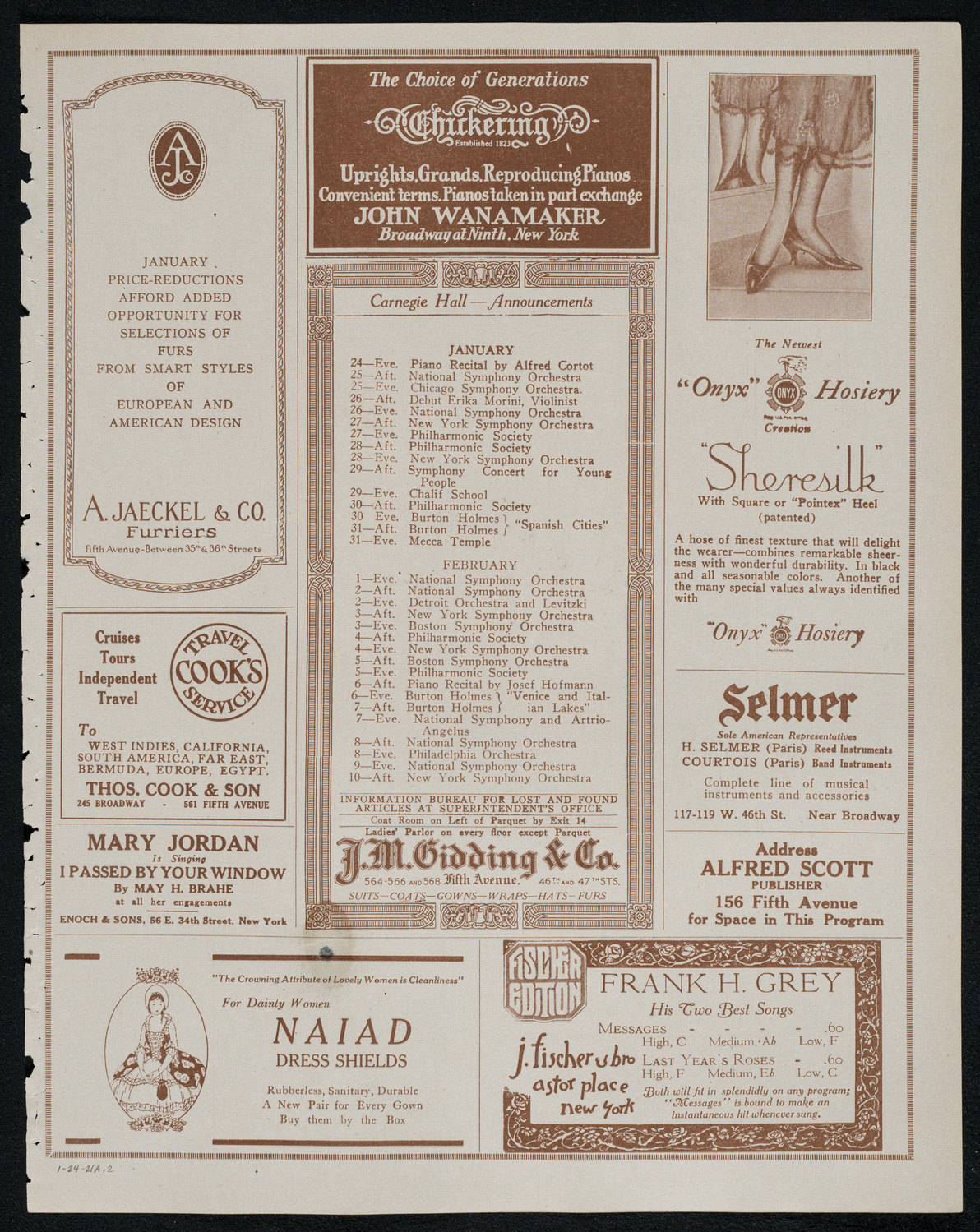 Burton Holmes Travelogue: The Garden of Allah, January 24, 1921, program page 3