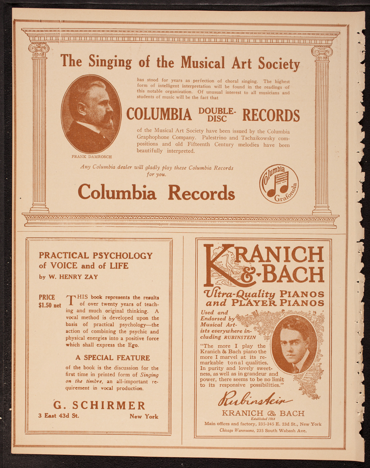 Oratorio Society of New York, December 27, 1917, program page 6