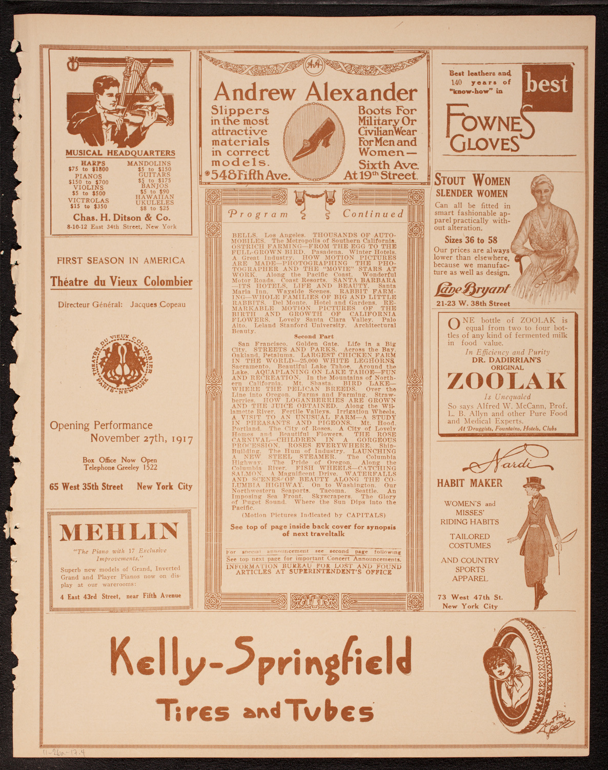 Newman Traveltalks: Our Pacific Coast, November 26, 1917, program page 7