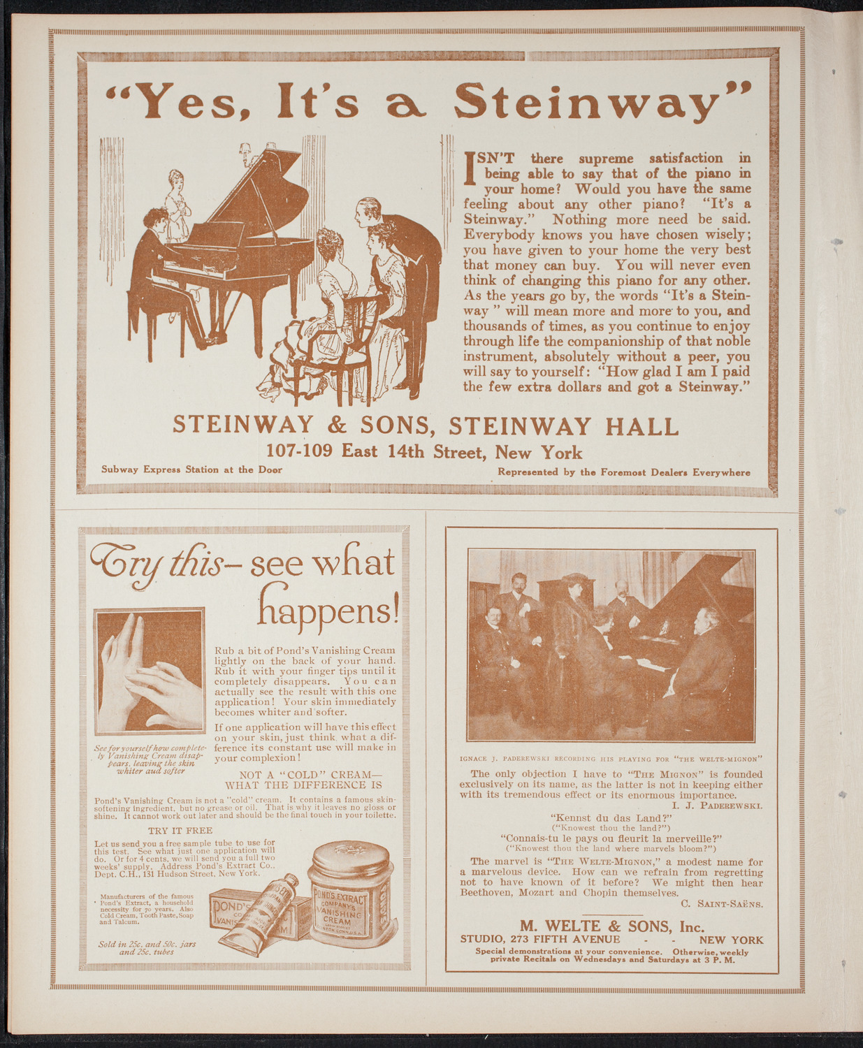 New York Philharmonic, December 10, 1915, program page 4