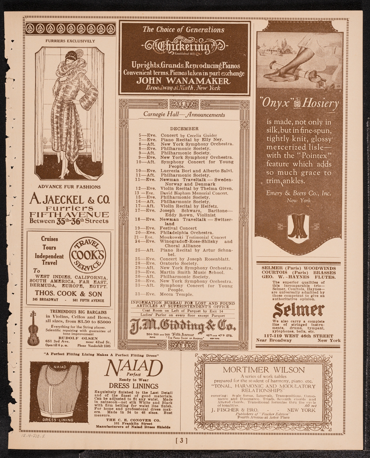Newman Traveltalks: Iceland and Spitzbergen, December 4, 1921, program page 3