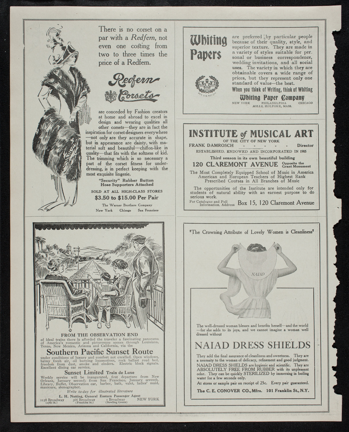 R.G. Knowles Travel Studies: Austria and Vienna, December 8, 1912, program page 2