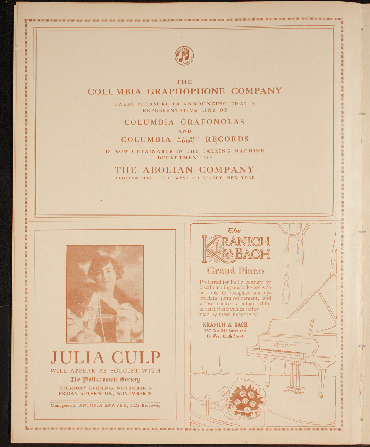 Ernestine Schumann-Heink, Mezzo-Soprano, November 17, 1914, program page 6