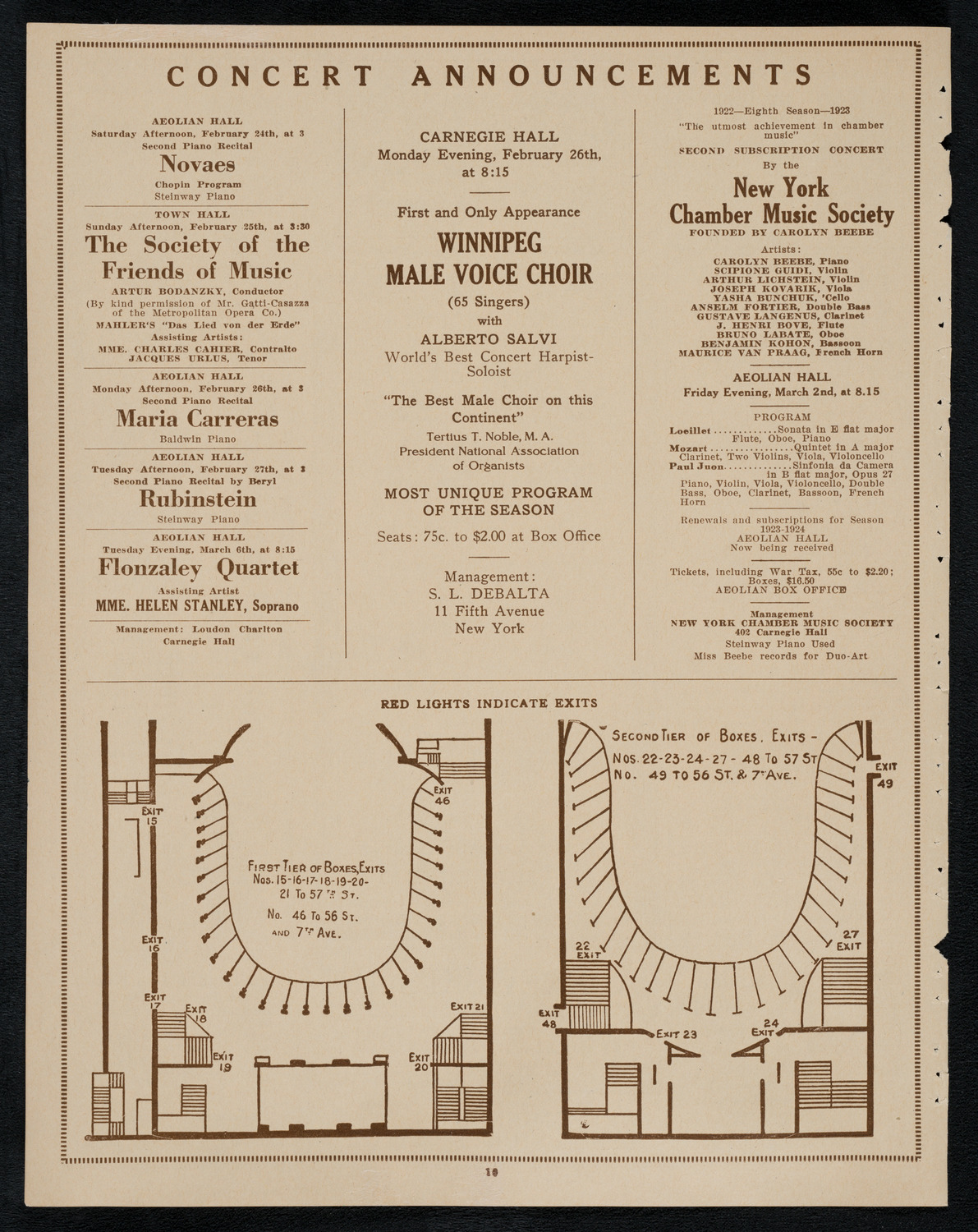 Universal Negro Improvement Association Meeting and Concert, February 23, 1923, program page 10