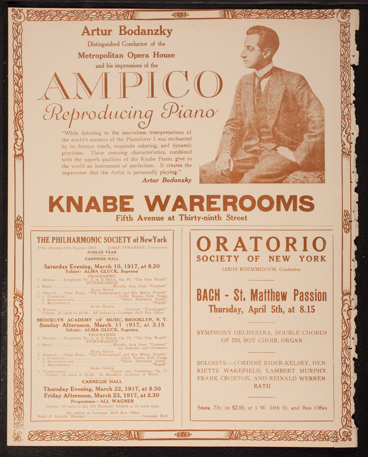 Symphony Concert for Young People, March 10, 1917, program page 12