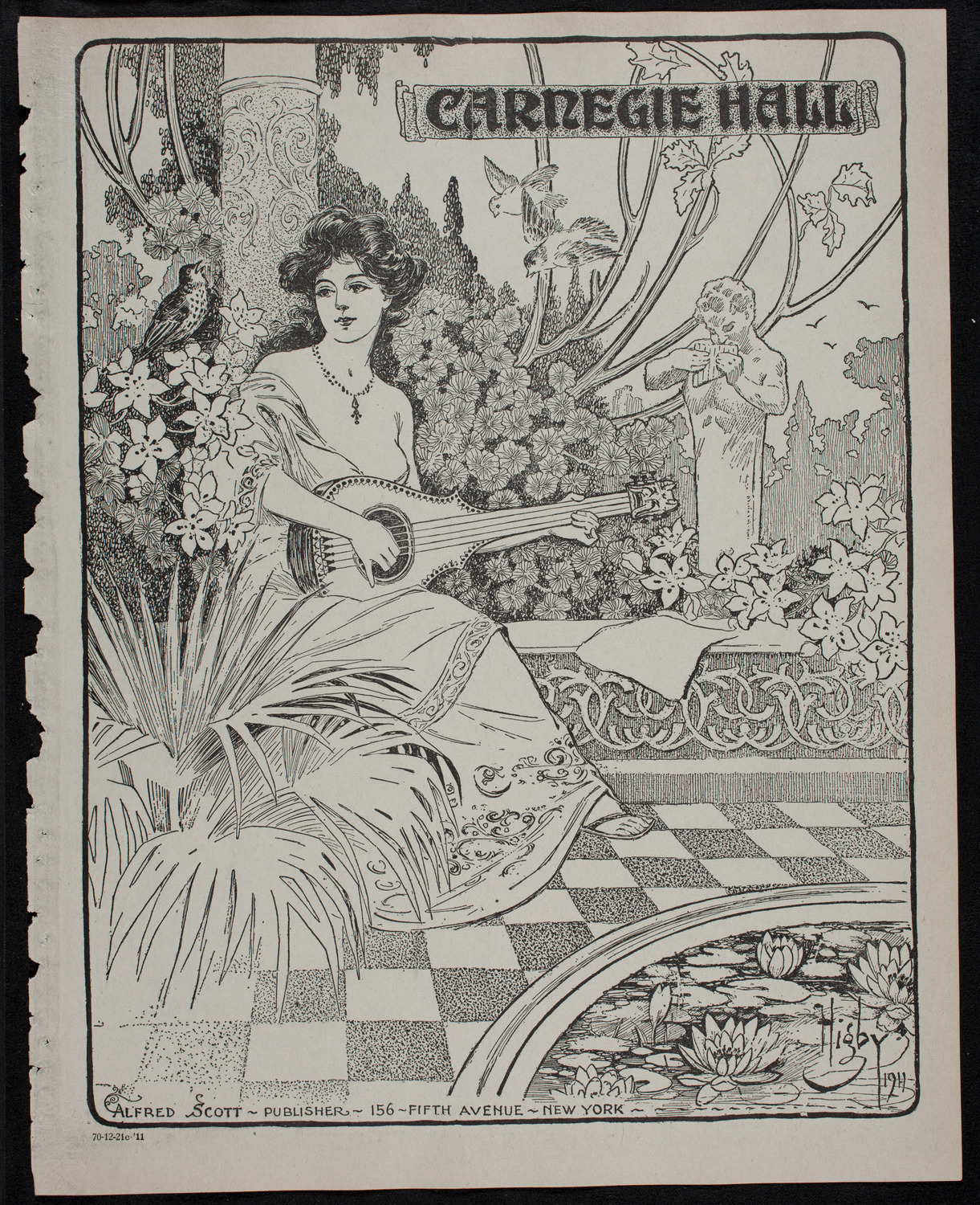 New York Philharmonic, December 21, 1911, program page 1