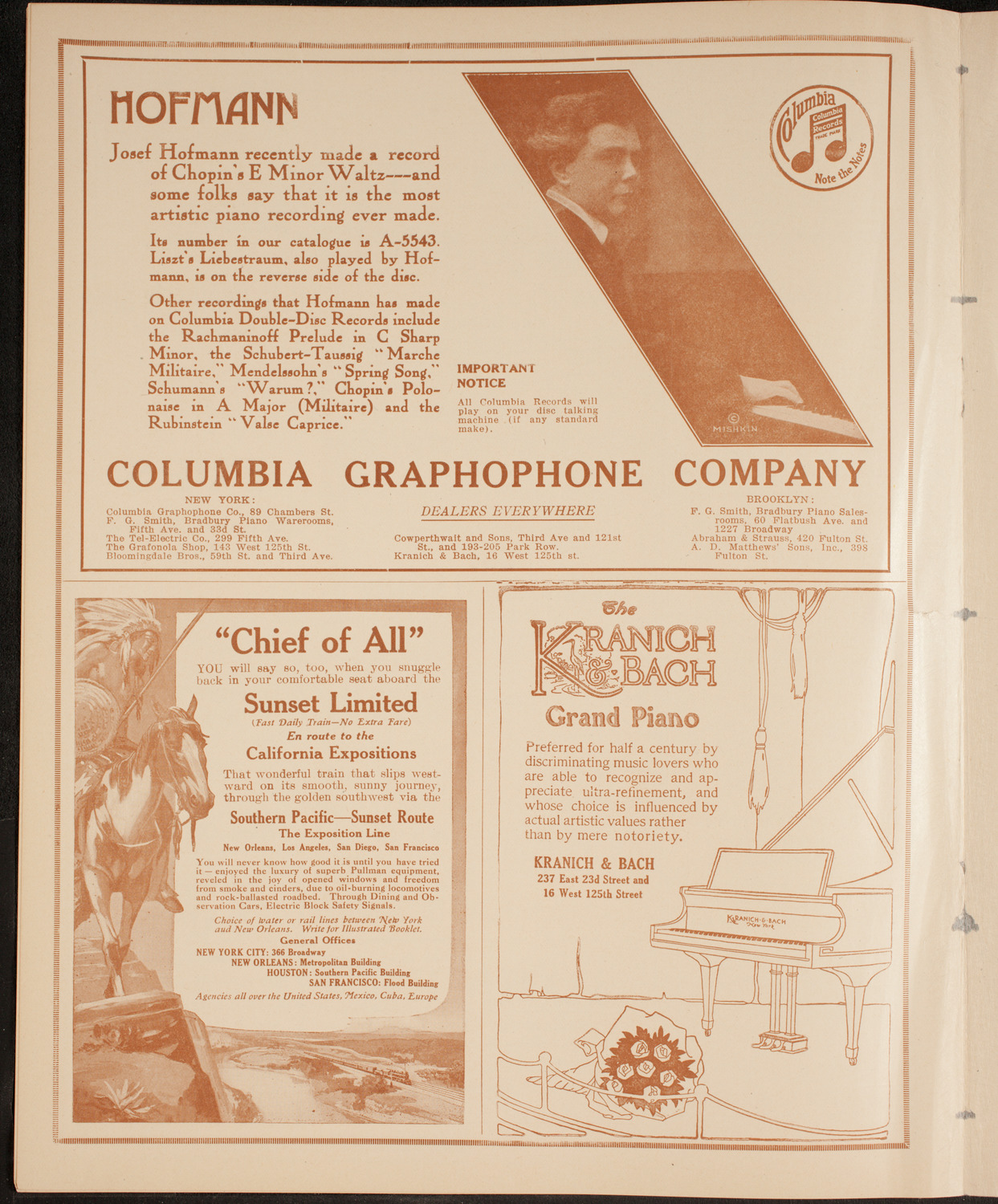 New York Philharmonic, January 27, 1915, program page 6