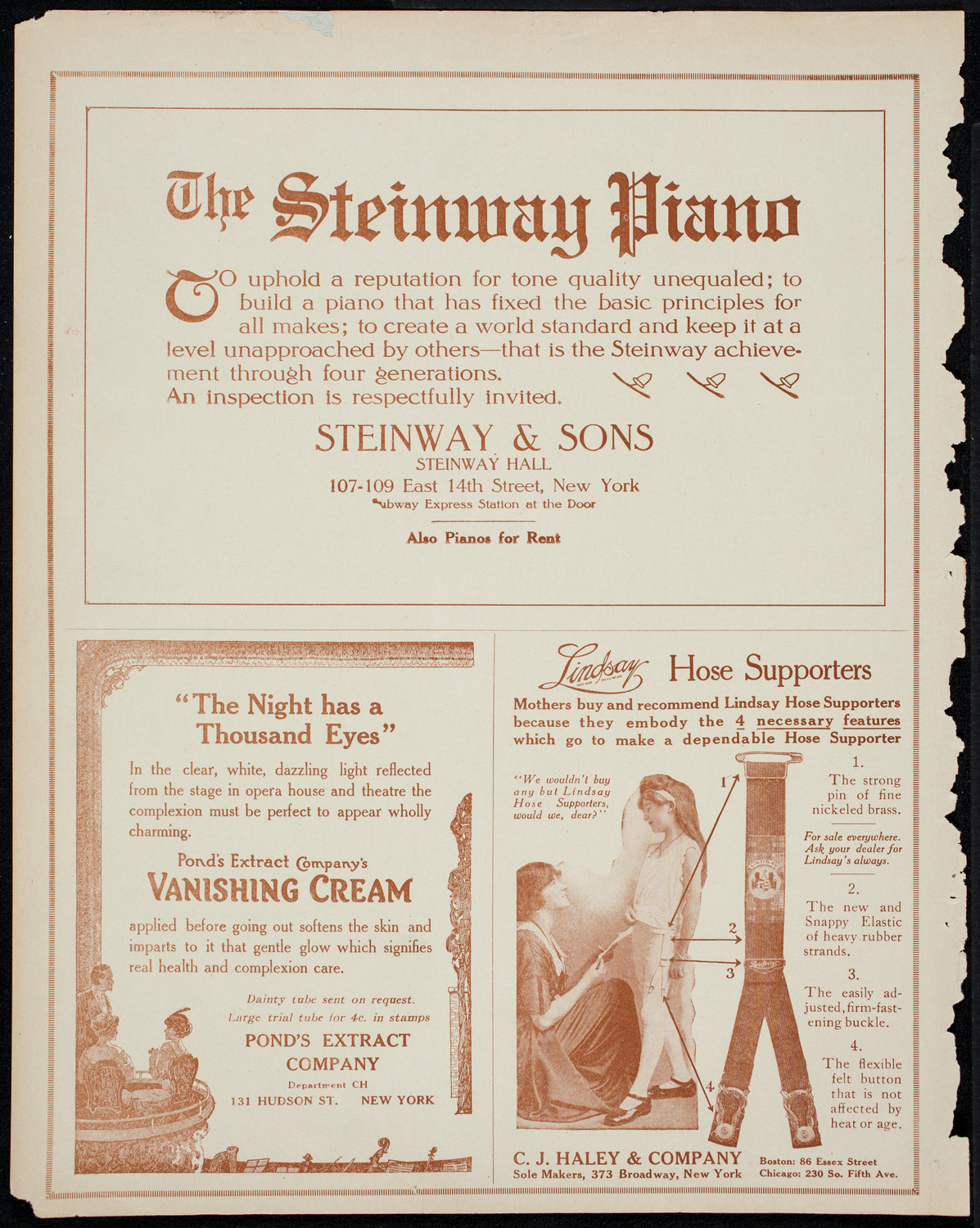 Concert of Negro Music, March 11, 1914, program page 4