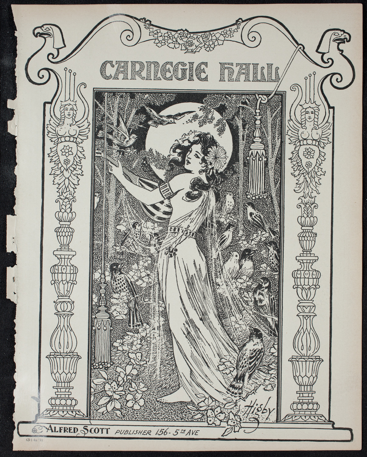 Lillian Nordica, Soprano, with the New York Symphony Orchestra, January 4, 1911, program page 1
