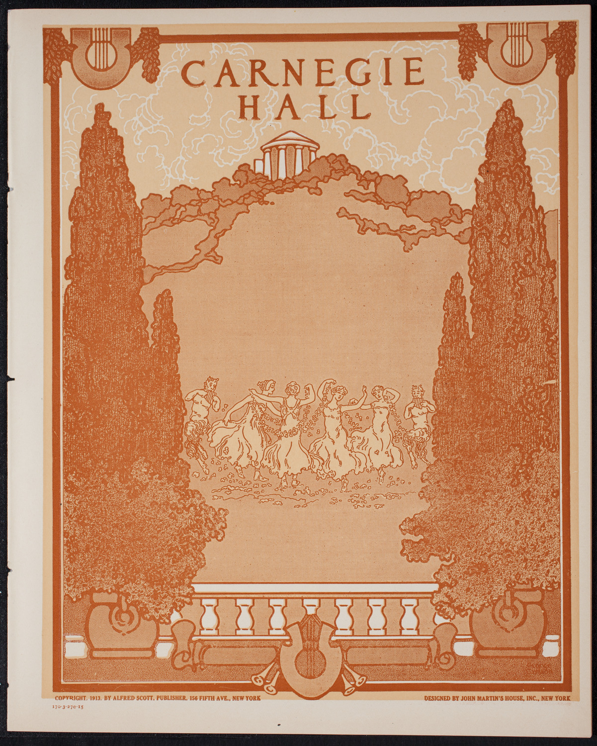 New York Philharmonic, March 27, 1915, program page 1