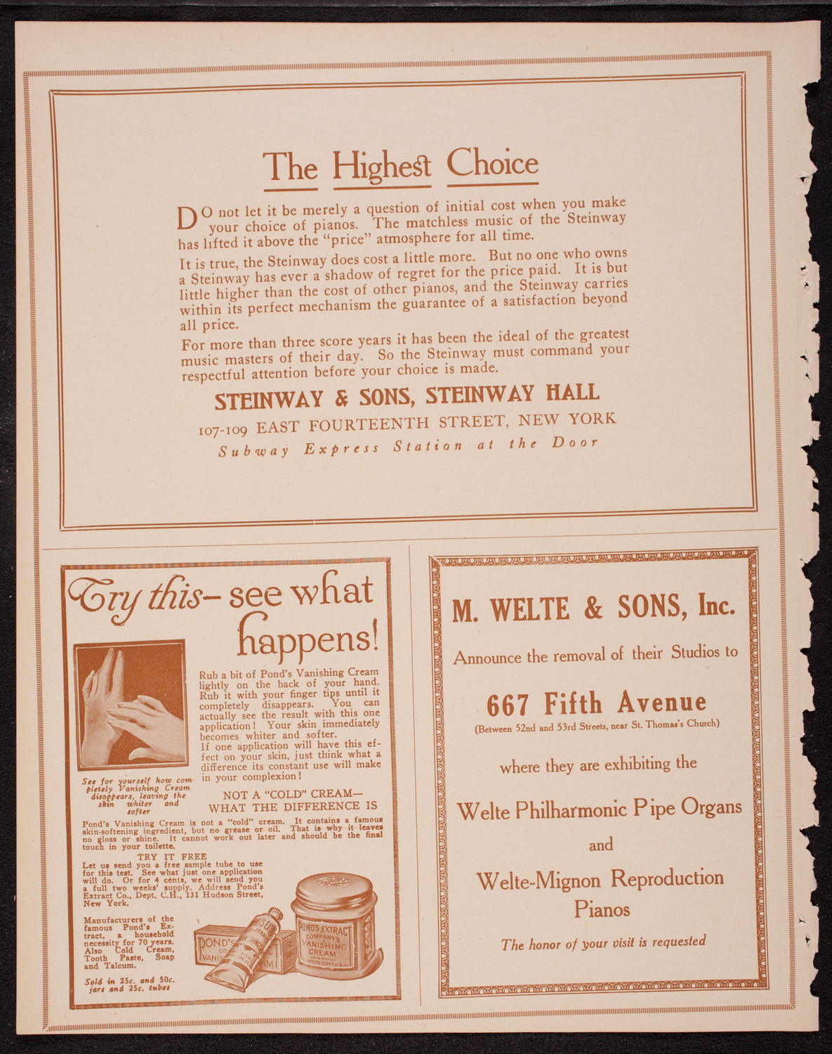 Margaret Matzenauer, Mezzo-Soprano, November 22, 1916, program page 4