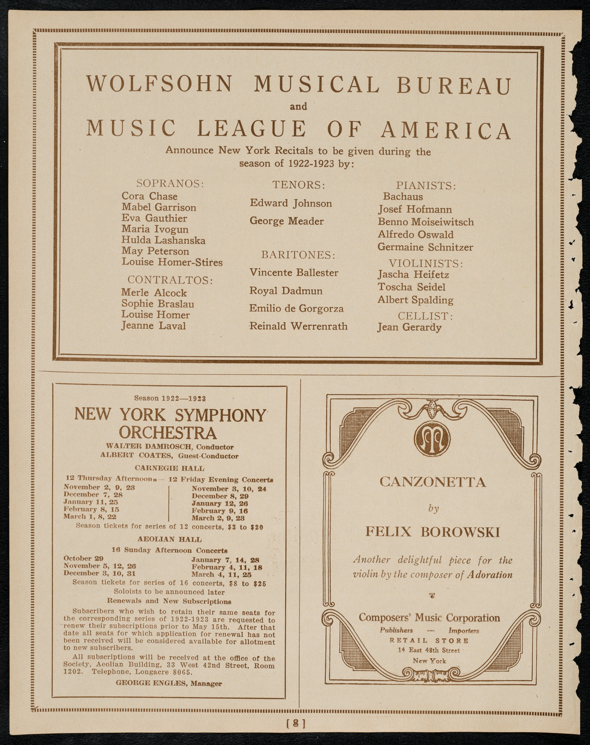 Grand Army of the Republic Memorial Day Exercises, May 30, 1922, program page 6