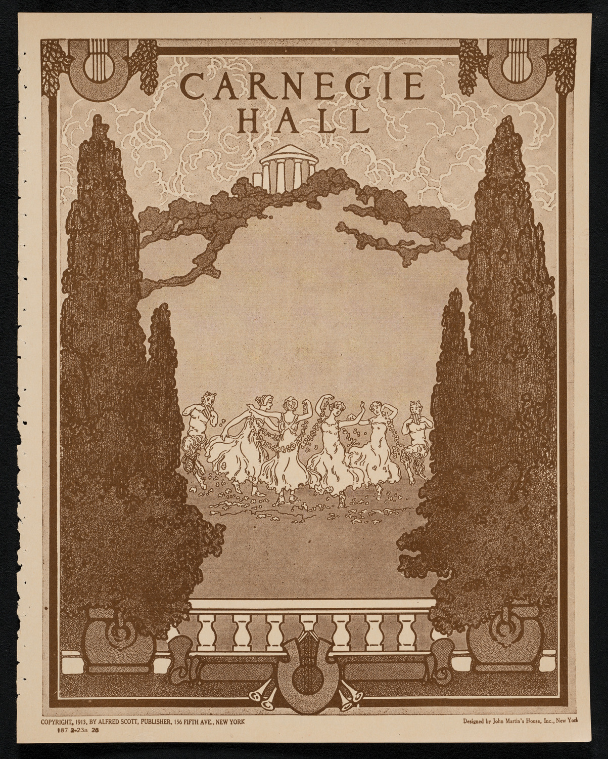 New York Philharmonic, February 23, 1923, program page 1