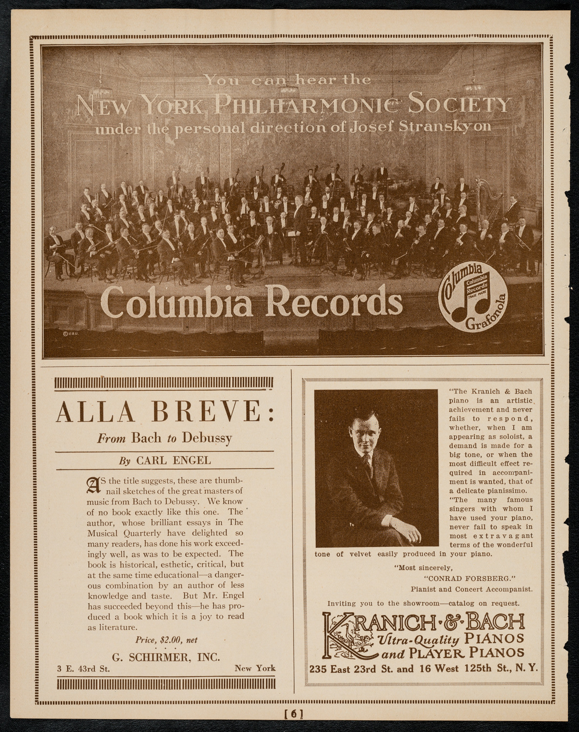 New York Banks' Glee Club, April 19, 1922, program page 6