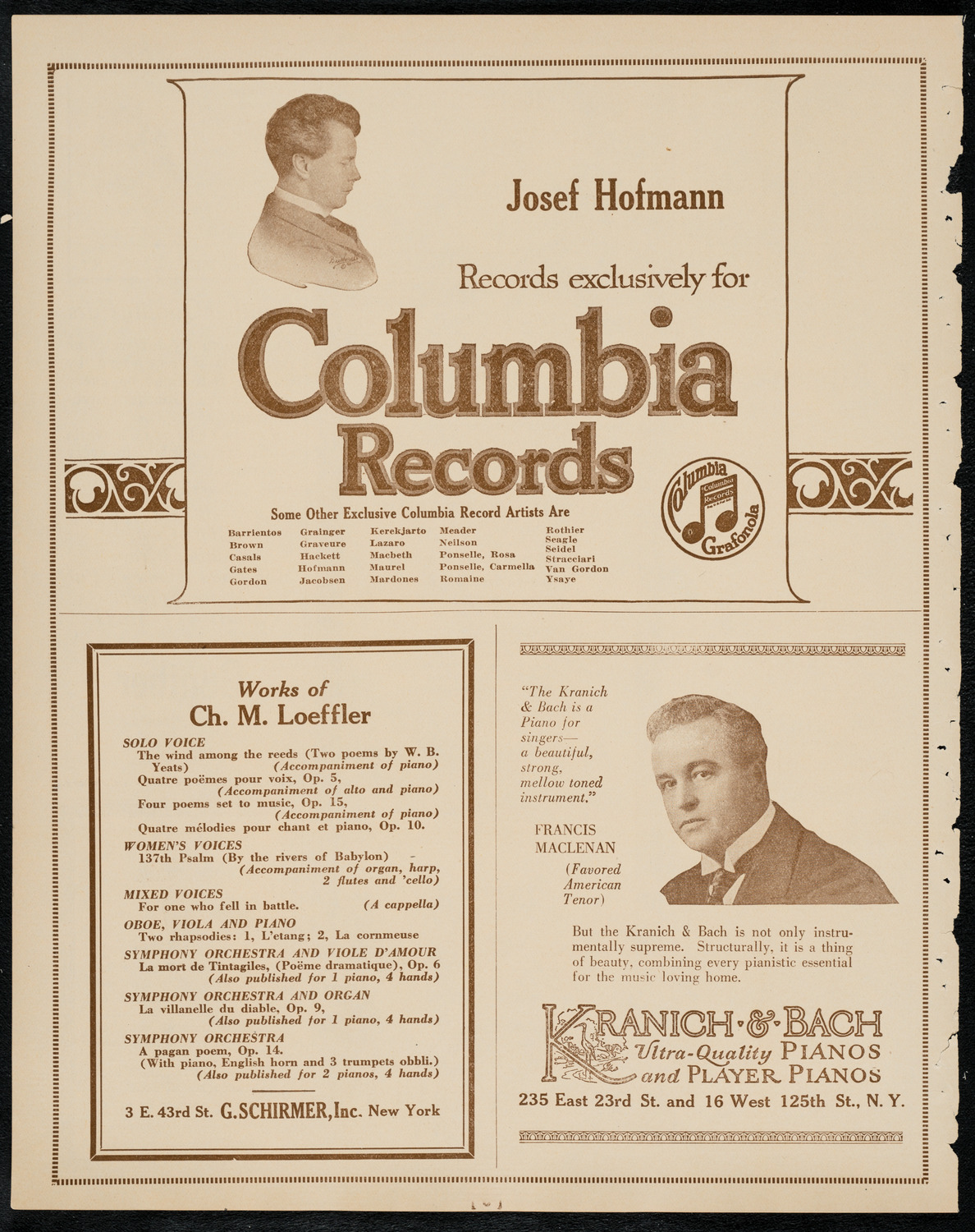 Schola Cantorum of New York, February 8, 1922, program page 6
