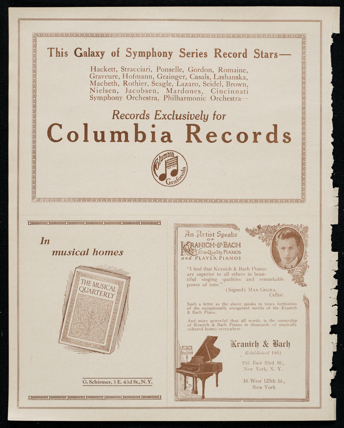 Unión Benéfica Española (The Spanish Society), October 12, 1920, program page 6