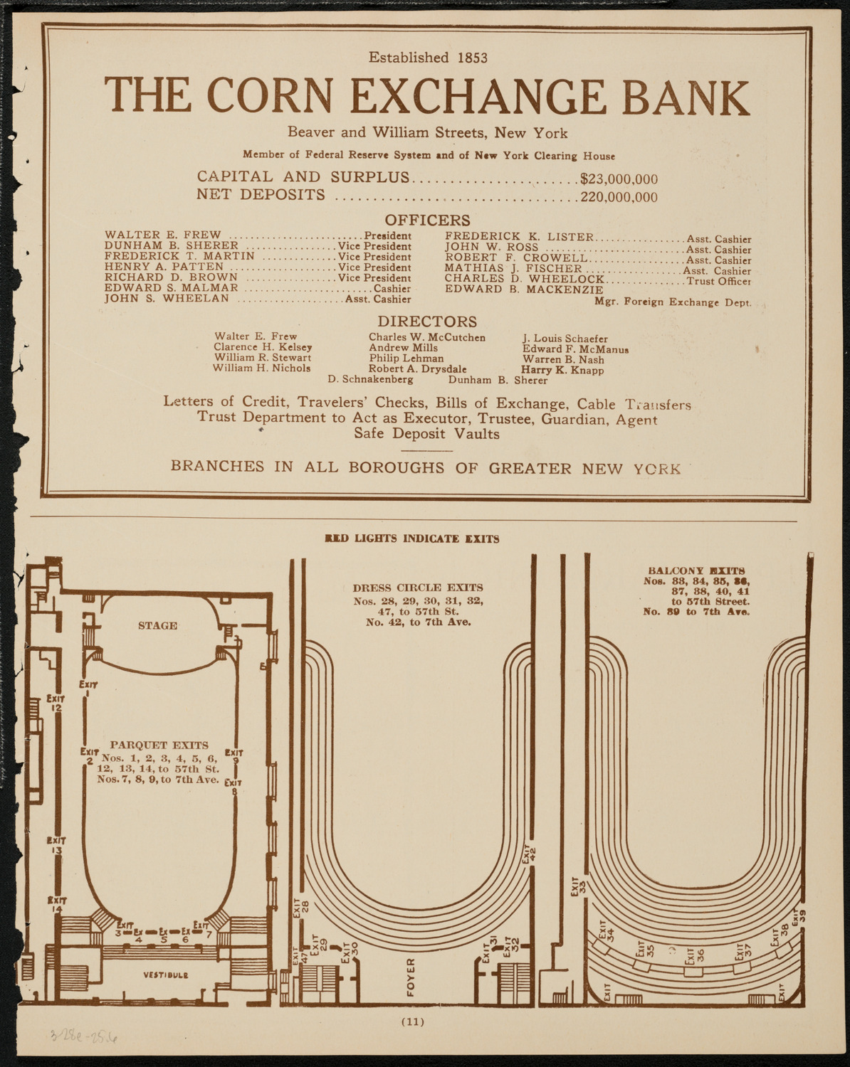 New York Philharmonic, March 28, 1925, program page 11