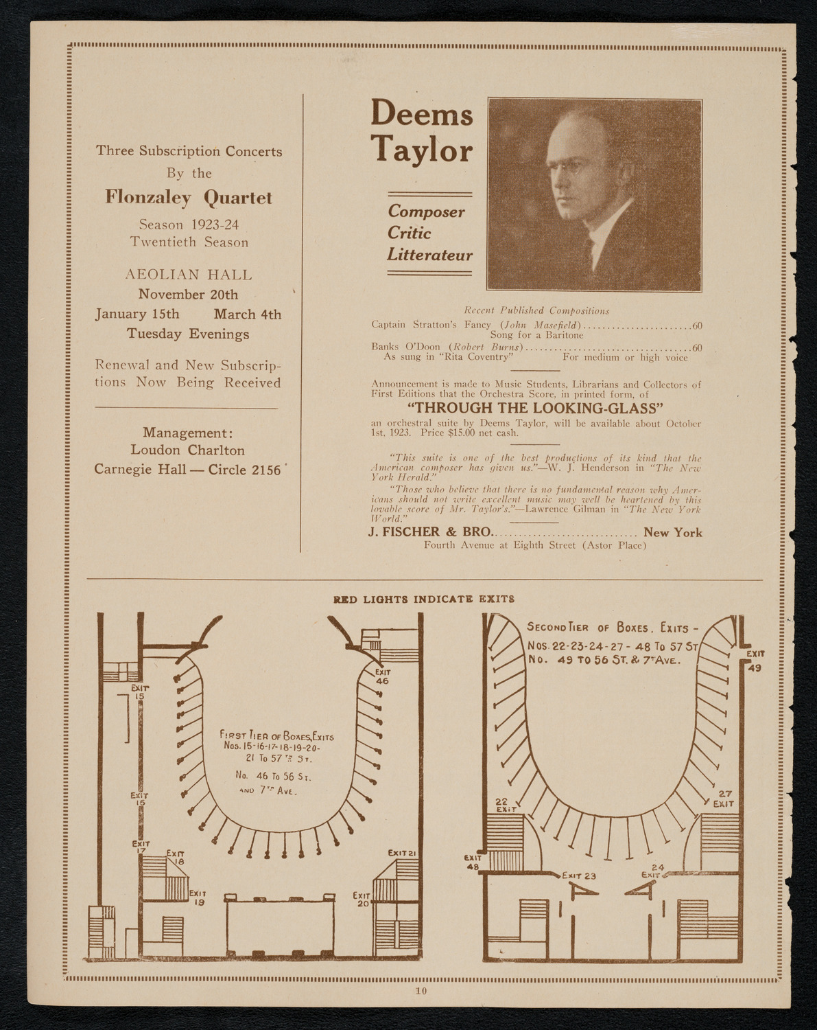 Anniversary Celebration: Bellevue Training School for Nurses, May 8, 1923, program page 10