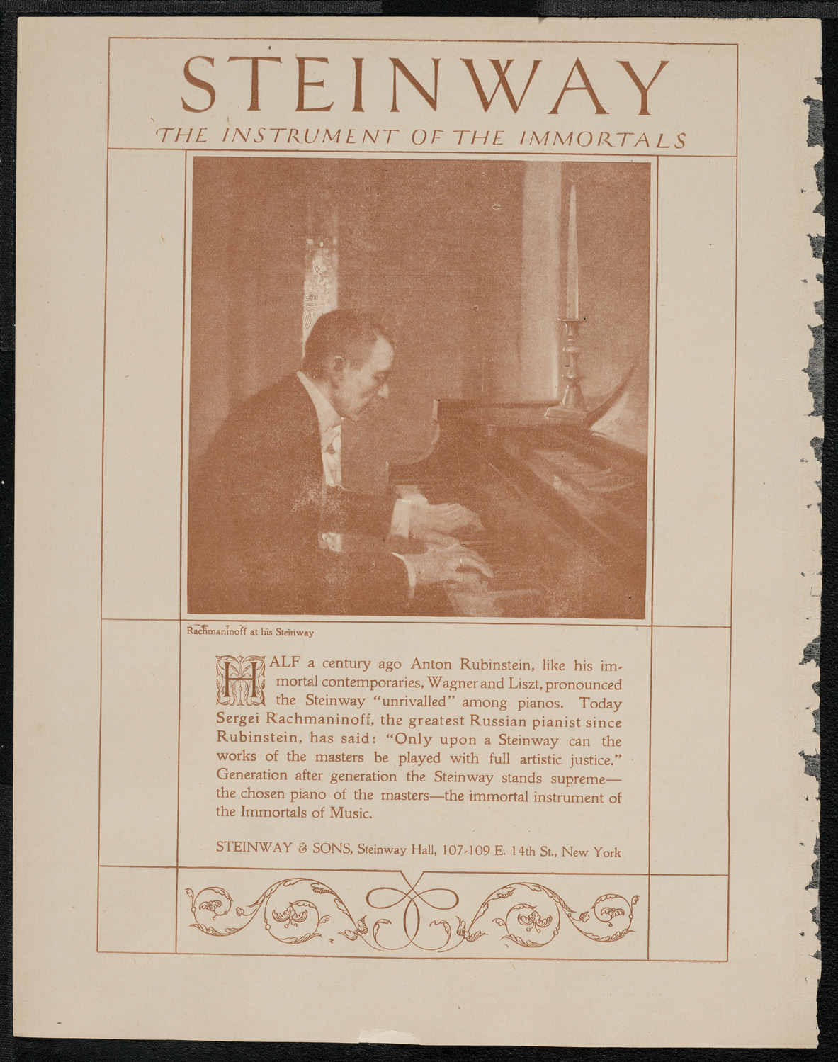 National Symphony Orchestra, March 2, 1921, program page 4