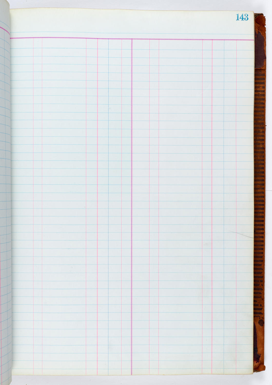 Music Hall Accounting Ledger, volume 1, page 143