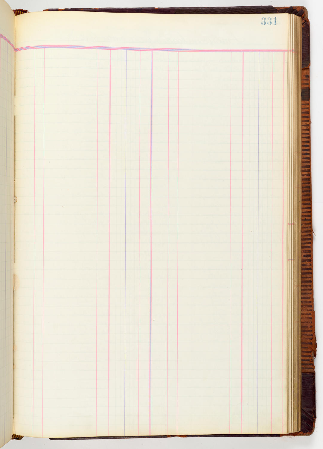 Music Hall Accounting Ledger, volume 3, page 331