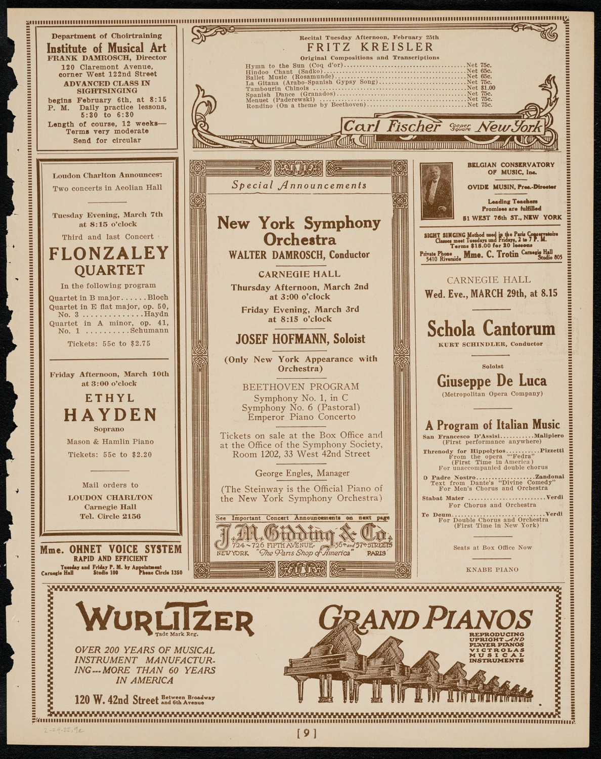 Marguerite White, Soprano, February 24, 1922, program page 9