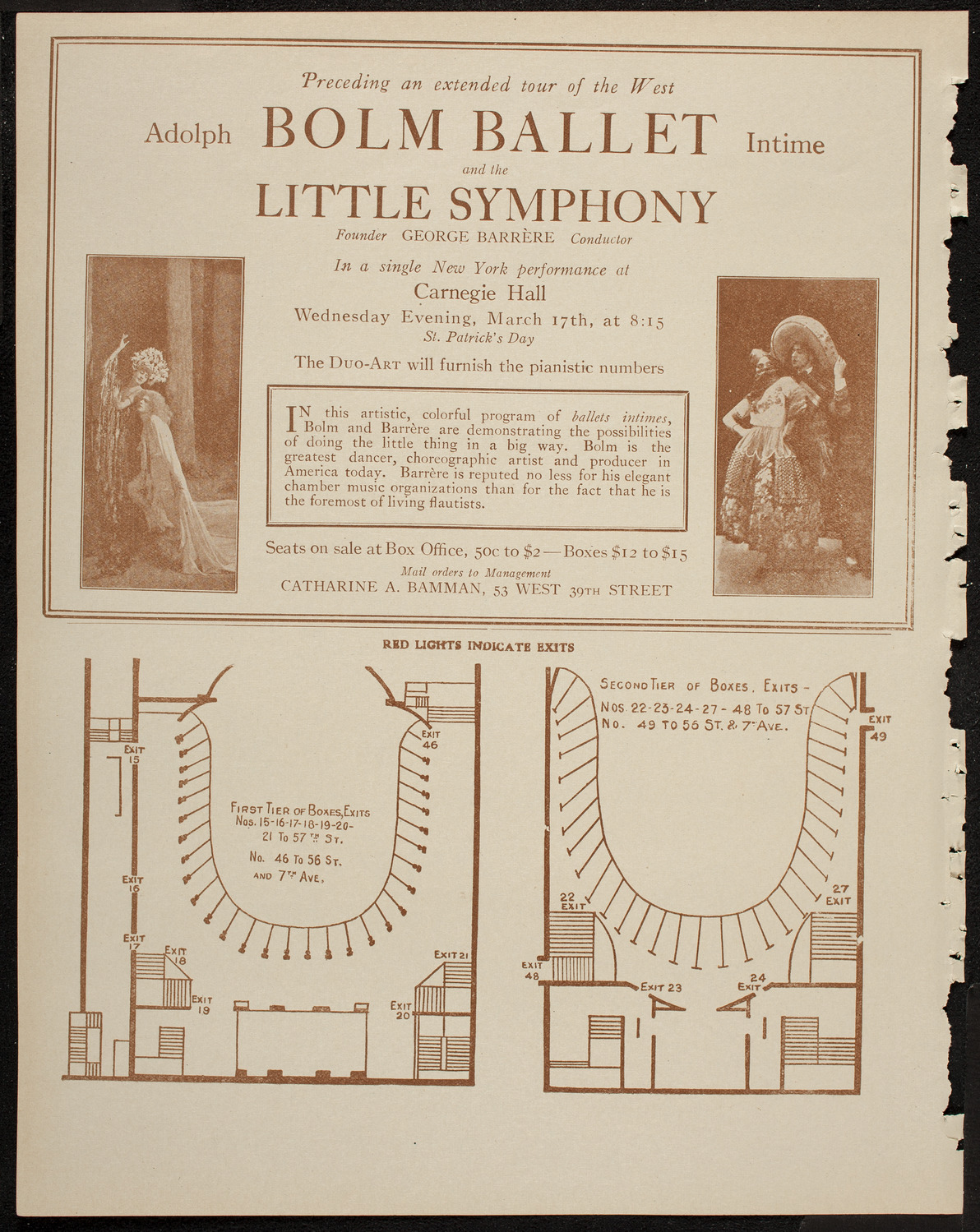 Bernard Woolff and Jean Barondess, March 7, 1920, program page 10